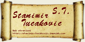 Stanimir Tucaković vizit kartica